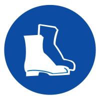 Знак M05 Работать в защитной обуви