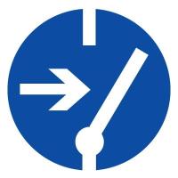 Знак M14 Отключить перед работой