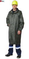Плащ влагозащитный нейлоновый с ПВХ зеленый