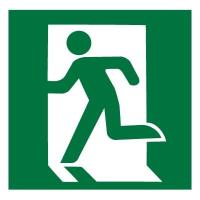 Знак E01-01 Выход здесь (Левосторонний)