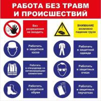 Стенд работа без травм и происшествий СТ188