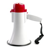 MG-206RUL (white/red) ручной мегафон 15Вт