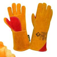 Краги ГРЕНАДЕР спилковые желтые меховые Краги ГРЕНАДЕР спилковые желтые меховые