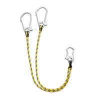 Строп двуплечевой В (верёвка) с 3-я карабинами (1 стандартный + 2 больших)