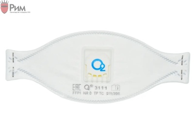 Респиратор-полумаска трехпанельный О2 3111 – FFP1 NR D с клапаном выдоха