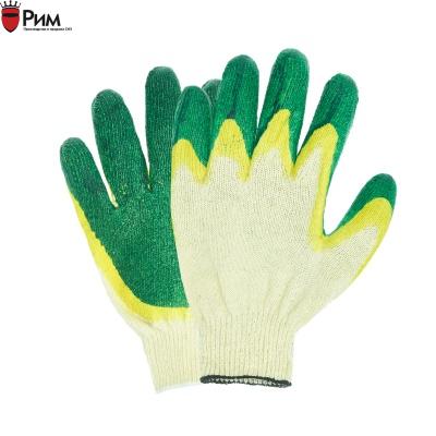 Перчатки хб с двойным латексным обливом