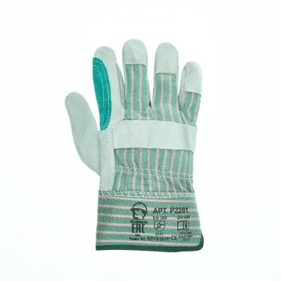 Перчатки ДОКЕР - спилковые, комбинированные, усиленные Перчатки ДОКЕР - спилковые, комбинированные, усиленные