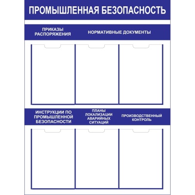 Стенд промышленная безопасность СТ011