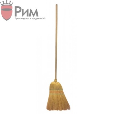 Метла сорго с деревянной ручкой Метла сорго с деревянной ручкой