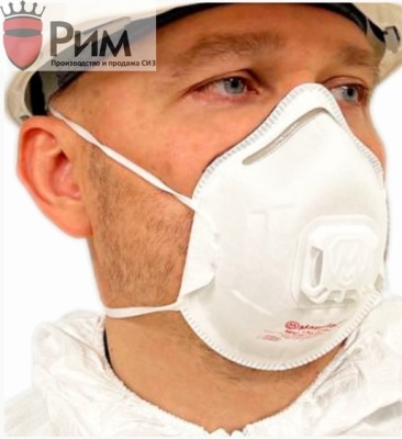 Респиратор (полумаска фильтрующая) MANULAN® MNL132 FFP3 с клапаном выдоха