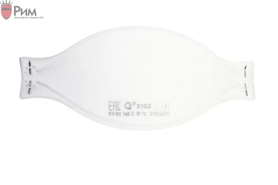 Респиратор-полумаска трехпанельный О2 3102 – FFP2 NR D