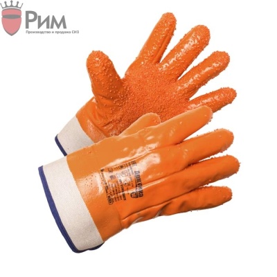ПЕРЧАТКИ «АРКТИКА» КРАГА С КРОШКОЙ ПВХ EN388 (4342)