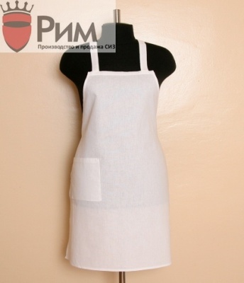 Фартук х/б белый, бязь