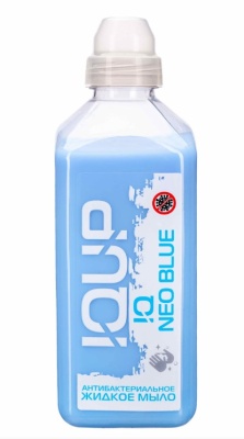 Антибактериальное жидкое мыло IQUP Clean Care NEO ПЭТ 1 л ГОЛУБОЕ