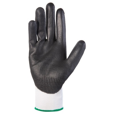 Перчатки промышленные от порезов (3 класс) с полиуретановым покрытием Jeta Safety JCP031 белые