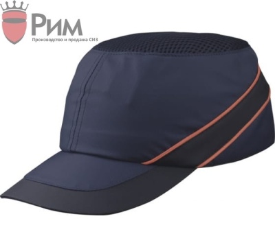 Защитная каскетка Delta Plus AIR COLTAN темно-синий/оранжевый, козырек 5см COLTAAIBMSH