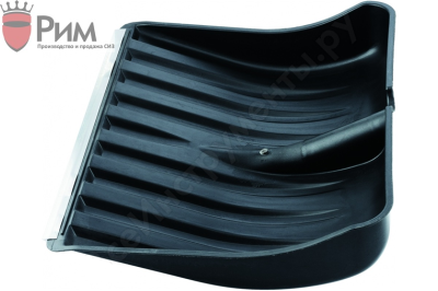 Лопата снегоуборочная пластиковая 460*400 с оцинкованной планкой