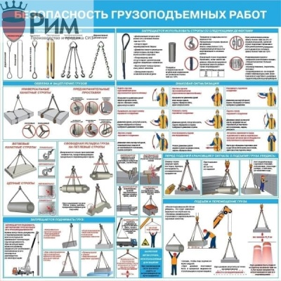 Стенд безопасность грузоподъемных работ