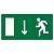 Знак E 10 Указатель двери эвакуационного выхода (левосторонний)