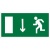 Знак E 10 Указатель двери эвакуационного выхода (левосторонний)