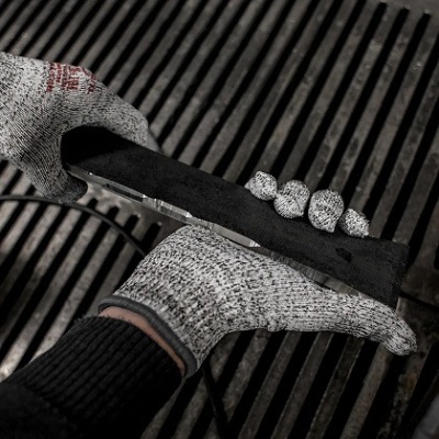 Перчатки трикотажные для защиты от порезов (5 класс) Jeta Safety Samurai JC051-С01 серые