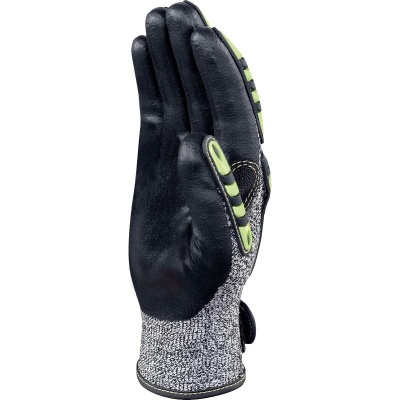 Перчатки трикотажные порезостойкие с двойным нитриловым покрытием EOS NOCUT VV910 DeltaPlus р.10/XL