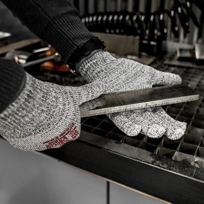 Перчатки трикотажные для защиты от порезов (5 класс) Jeta Safety Samurai JC051-С01 серые