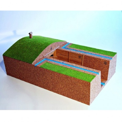 Макет «Простейшее укрытие в разрезе» на 25 человек