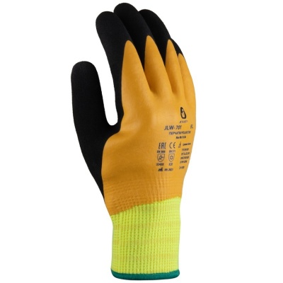 Перчатки трикотажные с начесом с двойным латексным покрытием Jeta Safety JLW-701 Polar Star