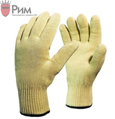 Перчатки кевларовые от порезов с хлопковой подкладкой, температура до 150С