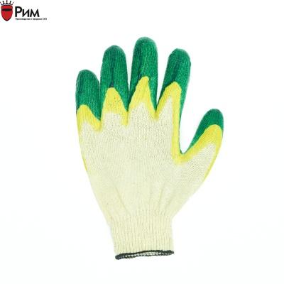 Перчатки хб с двойным латексным обливом