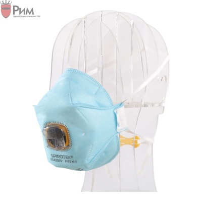 Полумаска фильтрующая SPIROTEK VS 4200V с клапаном FFP2