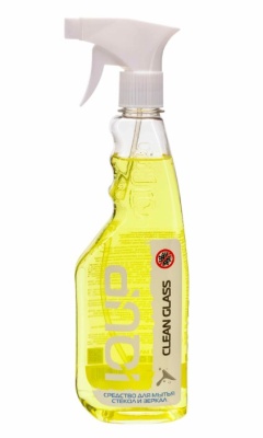 Средство для мытья стёкол и зеркал с нашатырем IQUP Clean Glass триггер ПЭТ 0,5 л ЖЕЛТЫЙ