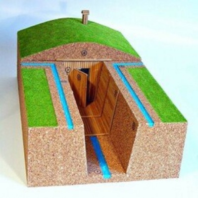 Макет «Простейшее укрытие в разрезе» на 25 человек