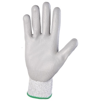 Перчатки промышленные от порезов (5 класс) с полиуретановым покрытием Jeta Safety JCP051 серые