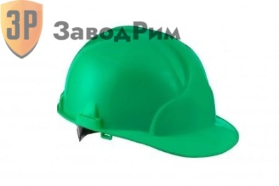 Каска строительная ЛИДЕР - Зеленая (Минпромторг)