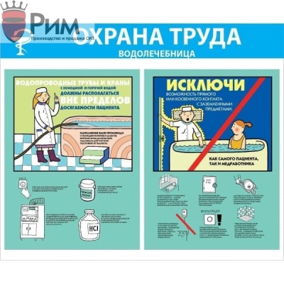 Стенд Охрана труда. Водолечебница