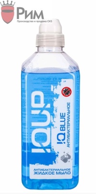 Антибактериальное жидкое мыло IQUP Clean Care Luxe ПЭТ 1 л СИНЕЕ