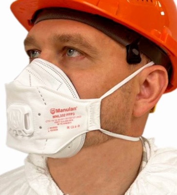 Респиратор (полумаска фильтрующая) MANULAN® MNL332 FFP3 с клапаном выдоха