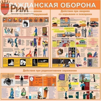 Стенд гражданская оборона СТ068