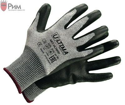 Перчатки из высокополимеризированного волокна (5) с ПУ покрытием ULT905P (кор144пары/уп12 пар)