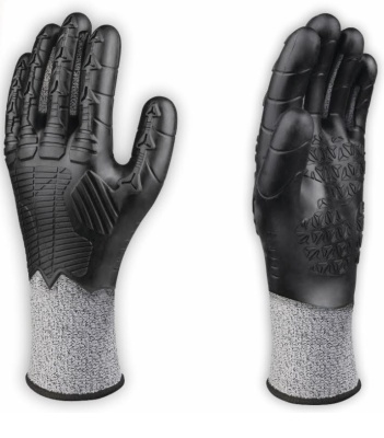 Перчатки трикотажные порезостойкие с TPE покрытием EOS FLEX CUT B VV921 DeltaPlus