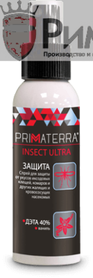 Спрей для защиты от укусов иксодовых клещей, комаров и других жалящих и кровососущих насекомых INSECT ULTRA