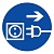 Знак M13 Отключить штепсельную вилку