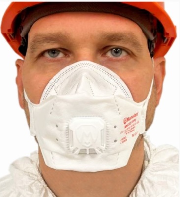 Респиратор (полумаска фильтрующая) MANULAN® MNL332 FFP3 с клапаном выдоха