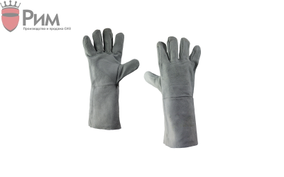 Краги спилковые серые без подклада (Китай) Краги спилковые серые без подклада (Китай)