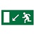 Знак E08 Направление к эвакуационному выходу налево вниз