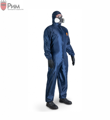 Комбинезон защитный многоразовый JETA Safety JPC75b синий, 100% полиэфир, 55 г/м²