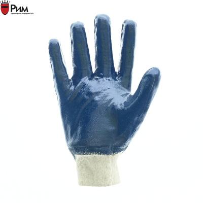 Перчатки нитриловые манжет трикотажный полный облив