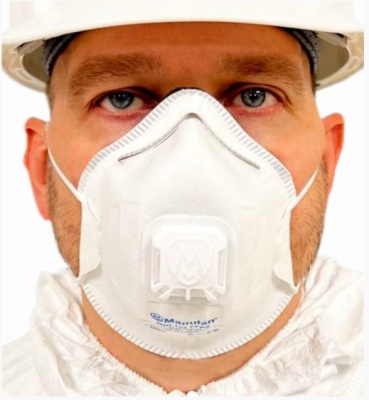 Респиратор (полумаска фильтрующая) MANULAN® MNL122 FFP2 с клапаном выдоха